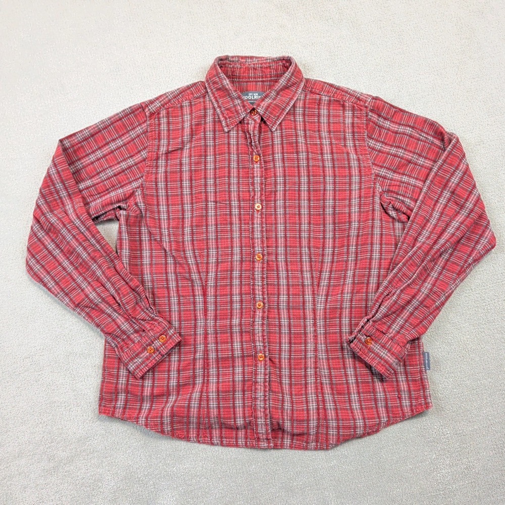 Woolrich Shirt Size M Womens Red Plaid Cotton Vintage Long Sleeve Button Down